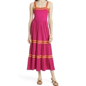 Ted Baker Norabel Tiered Jersey Vest Midi Dress Size US 1